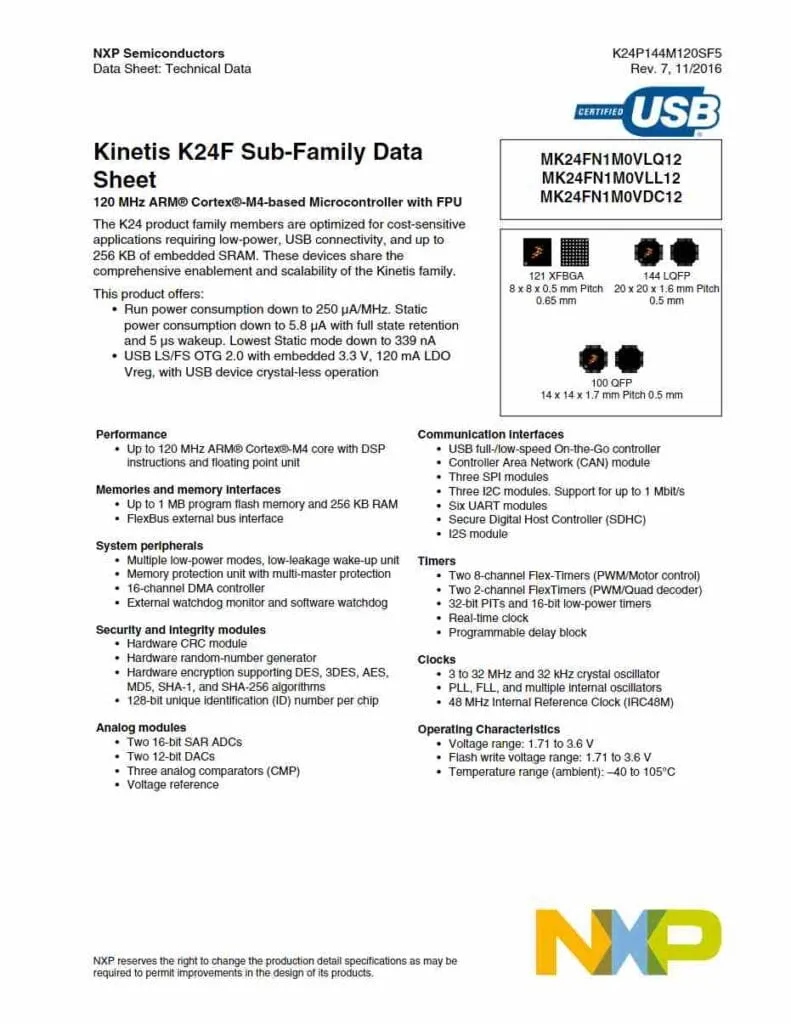 JPG Picture of MK24FN1M0VLQ12R Data Sheet